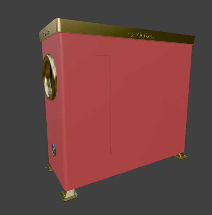CAD render of the EzMind AI appliance