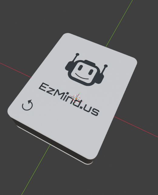 CAD design of the EzMind wallet